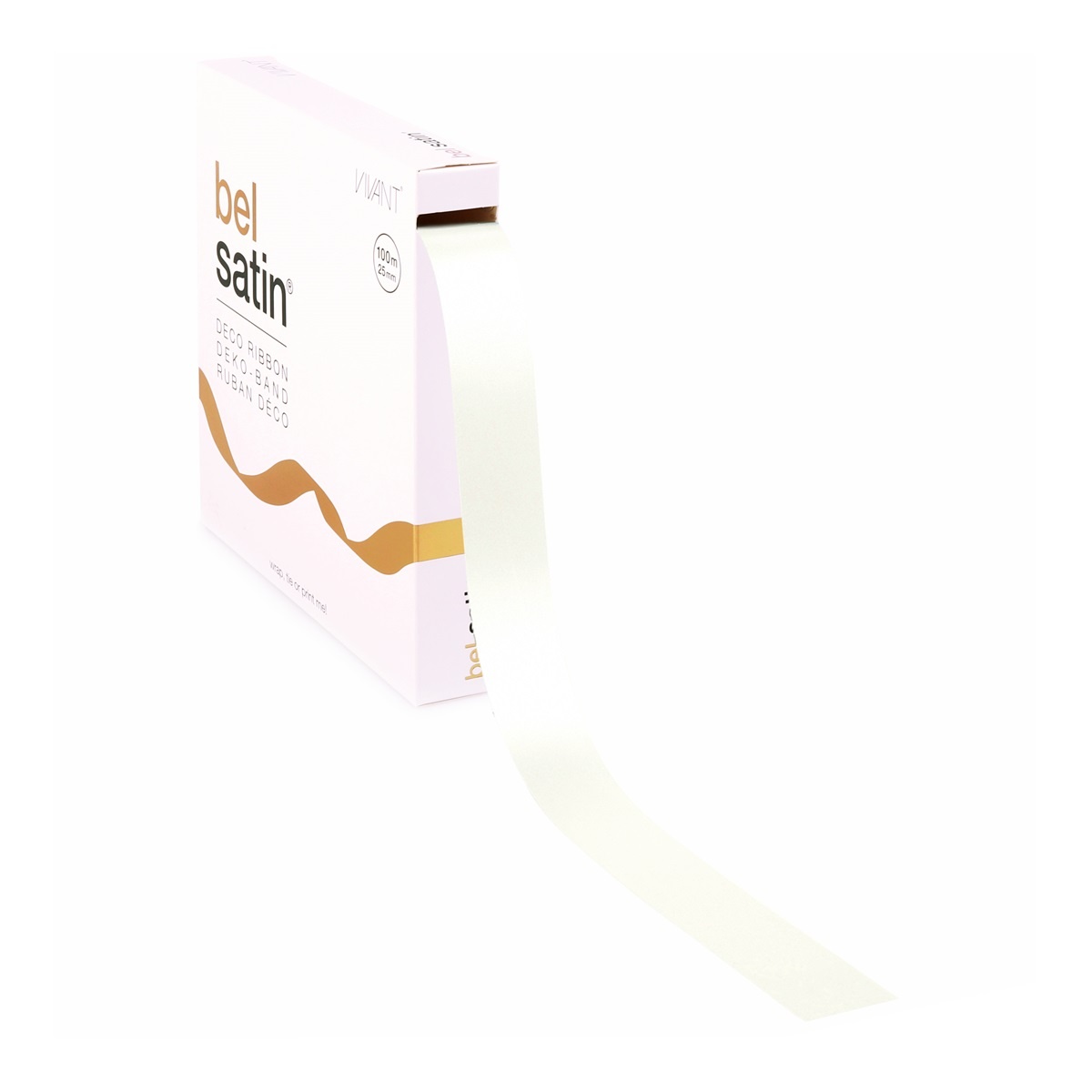 Bel Satin Band 25mm - Crème