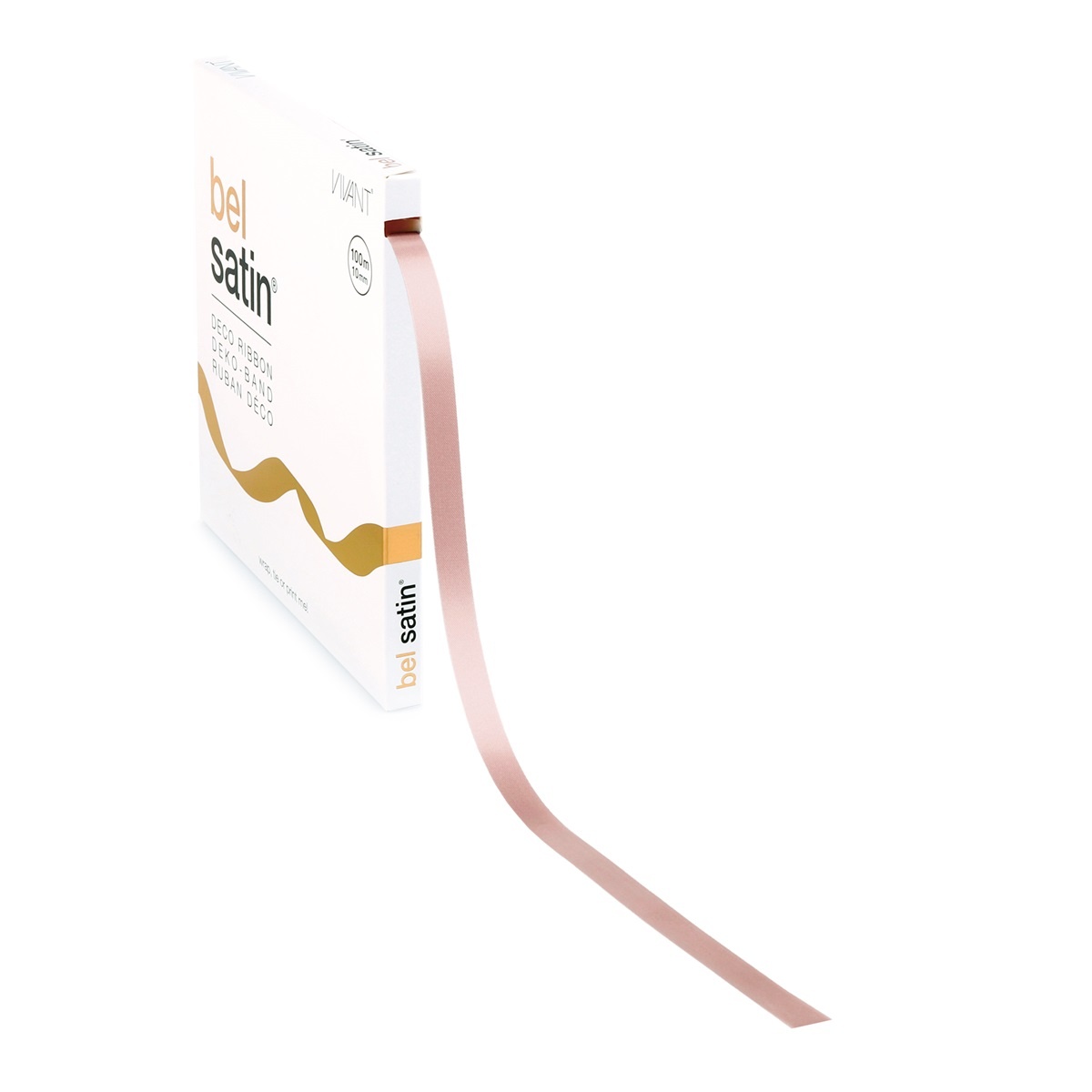 Bel Satin Band 10mm - Nude
