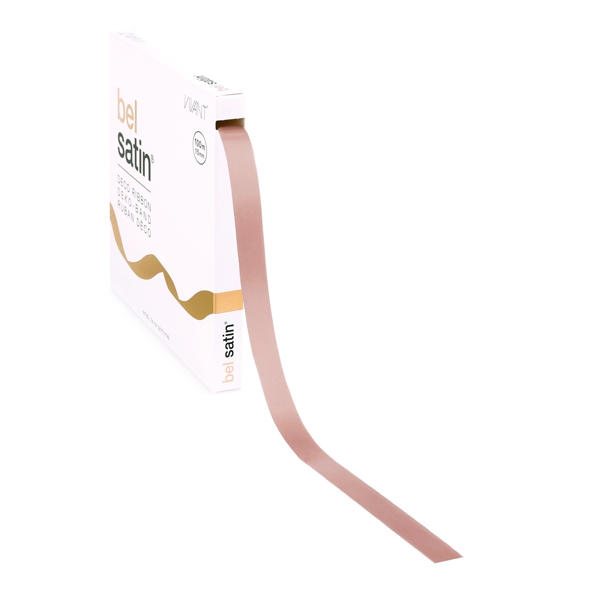 Bel Satin Band 15mm - Nude