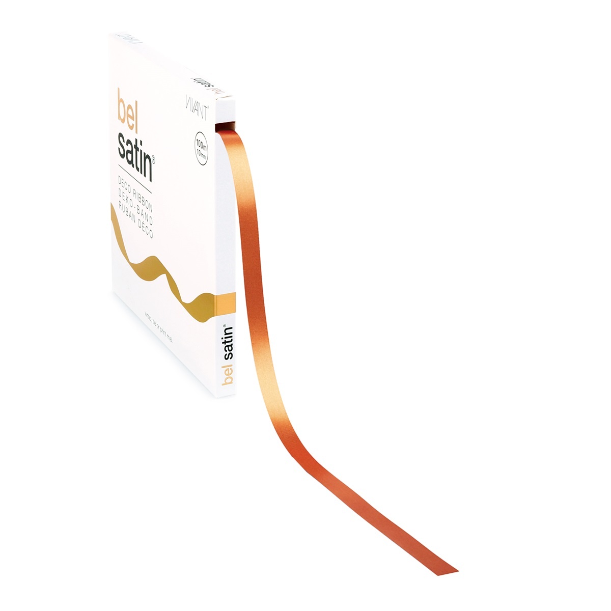 Bel Satin Band 10mm - Brandy