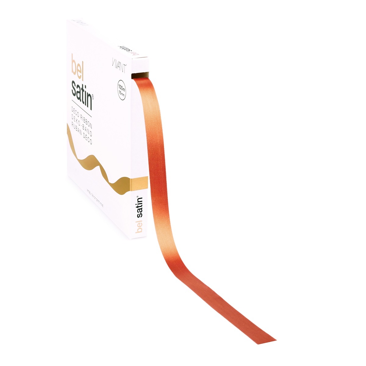 Bel Satin Band 15mm - Brandy