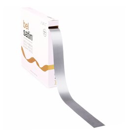 Bel Satin lint 25mm - Grey