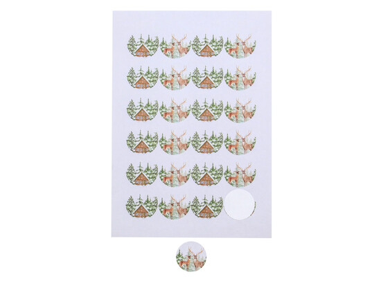 Sticker 4 cm "Happy Winter"