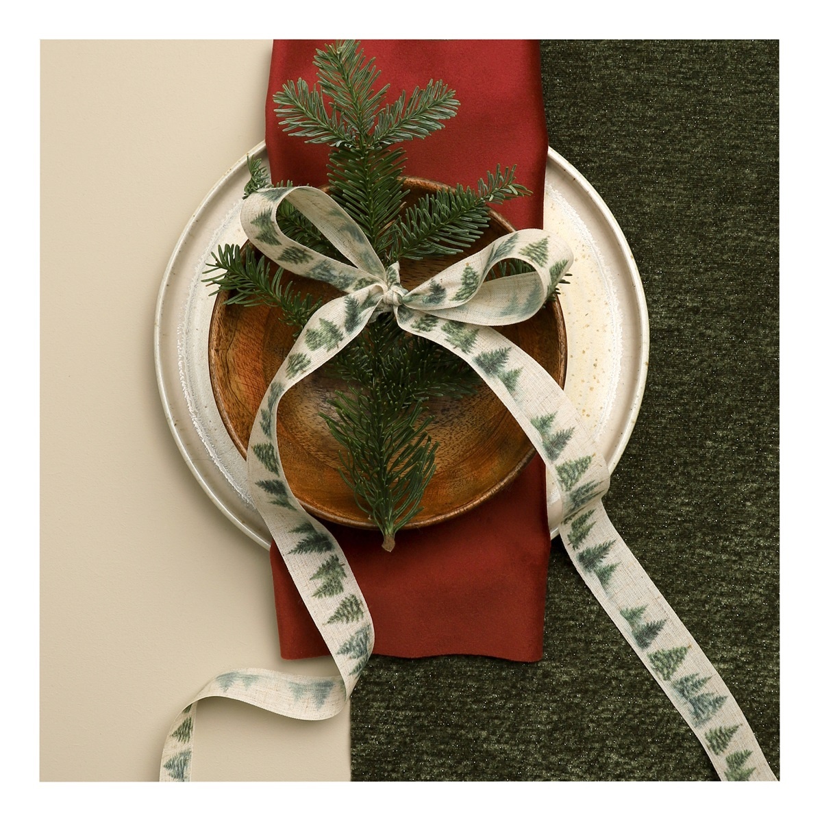 Pine Tree ribbon 15m/25mm
