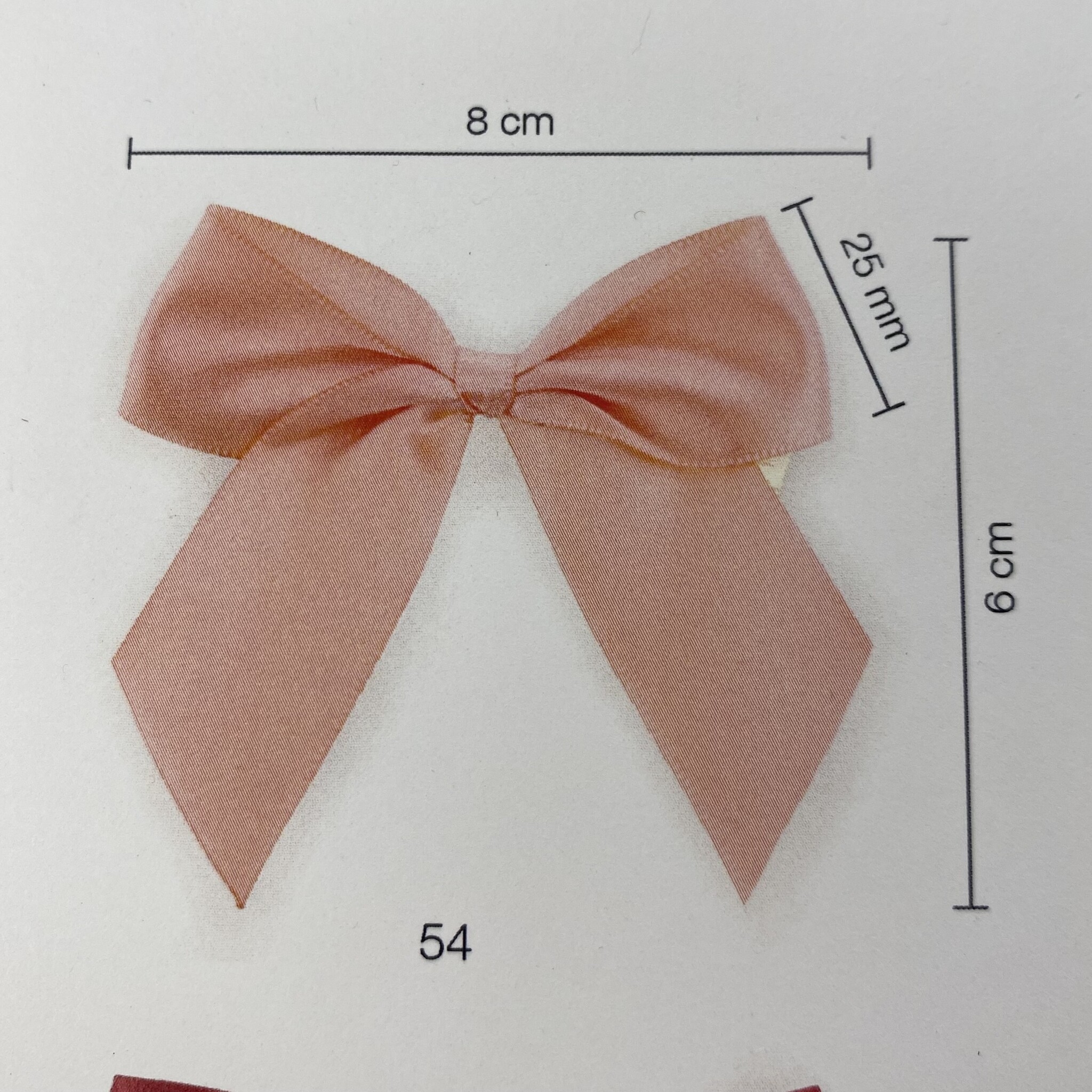 Satin bow gold