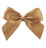 Satin bow goud