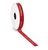 Satin Christmas ruban Rouge