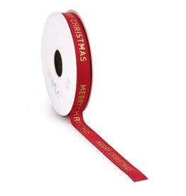 Satin Christmas ruban Rouge