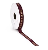 Satin Christmas ruban Bordeaux