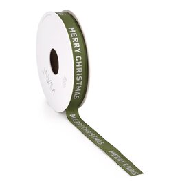 Satin Christmas Band Moss