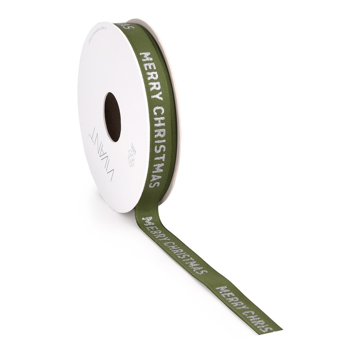 Satin Christmas ruban Moss