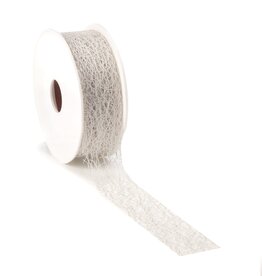 Crispy Deluxe ribbon 30mm - Silver