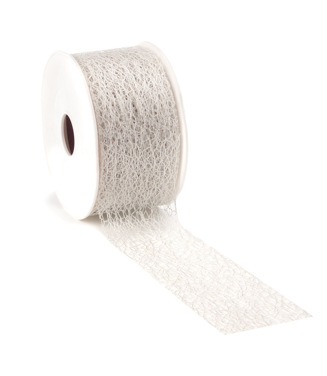 Crispy Deluxe ribbon 50mm - Silver