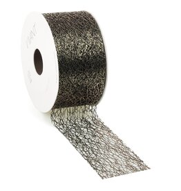 Crispy Deluxe ribbon 50mm - Black Gold
