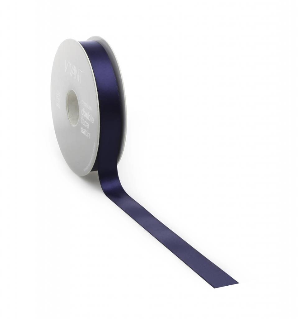 Double Face Satin Band - Dark Blue