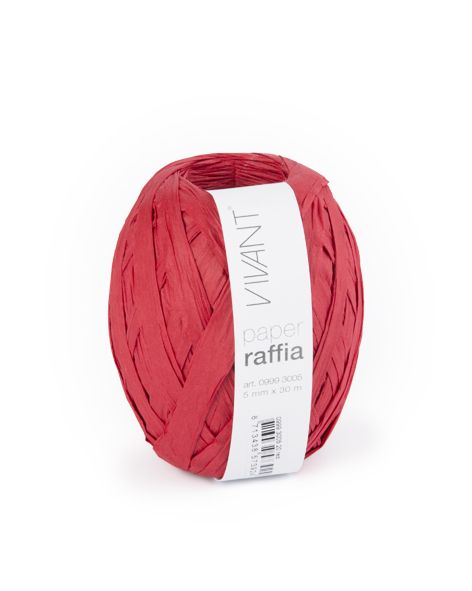 Paper Raffia - Red - 6 rollen