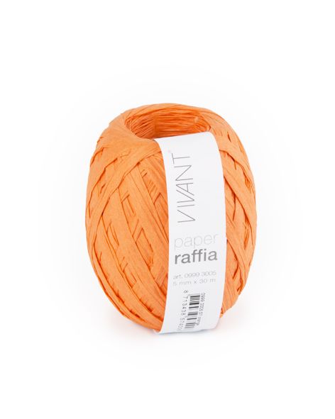 Paper Raffia - Orange - 6 rollen