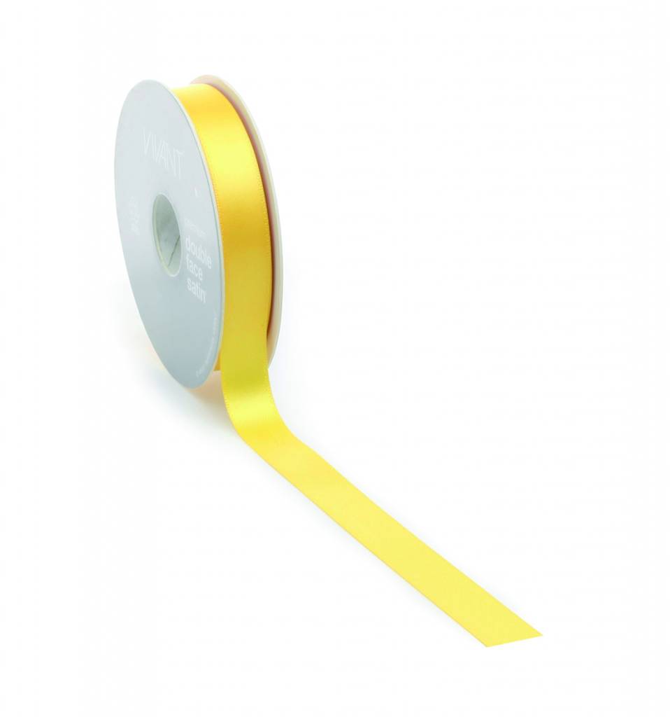 Double Face Satin ribbon - Yellow