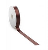 Double Face Satin Band - Dark Brown