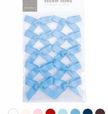 Single sticker bows grosgrain - 150 stuks