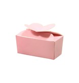 Mini ballotin für 2 Pralinen - rose - 65 * 30 * 30mm  - 100 Stück