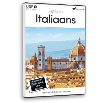 Eurotalk Instant Leer Italiaans voor Beginners - Taalcursus 2 in 1 (USB)