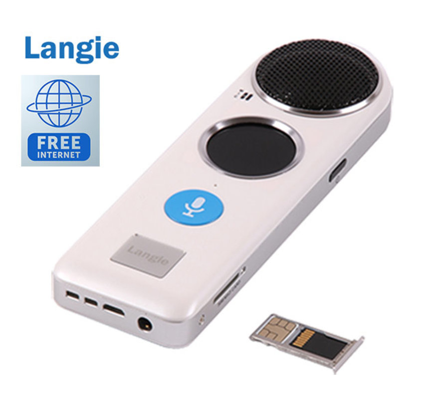 Langie S2 Electronische vertaler - Pocket vertaalcomputer voor 53 Talen