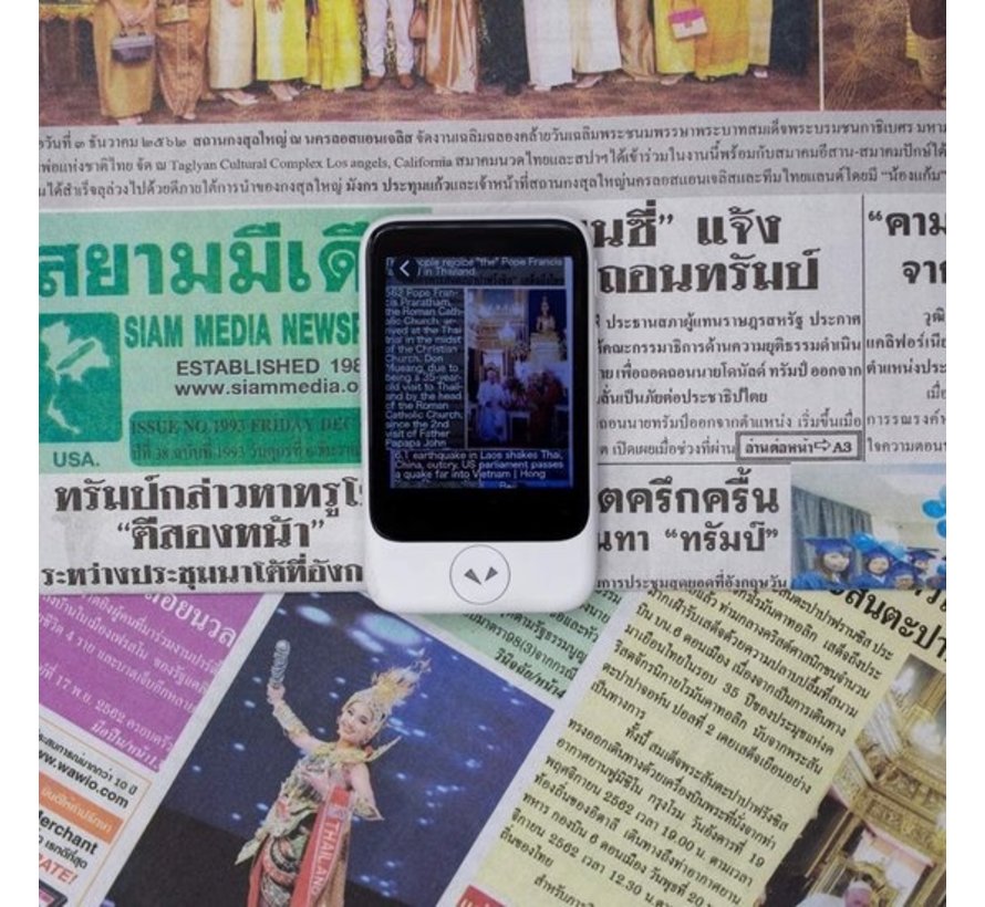 Pocketalk S2 Mini Vertaalcomputer + eSIM 5 Jaar - Realtime Vertaler 92+ Talen