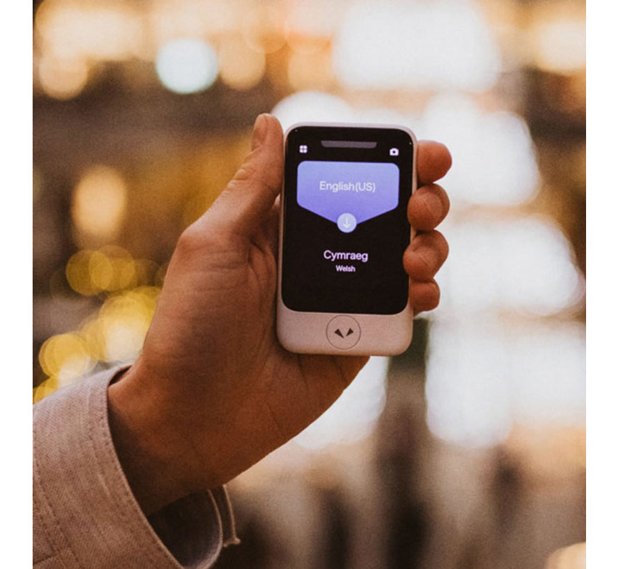 Pocketalk S2 Mini Vertaalcomputer + eSIM 5 Jaar - Realtime Vertaler 92+ Talen