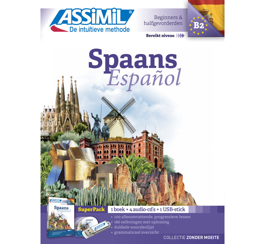 Complete cursus Spaans - Conversatie, Grammatica en Spaans leren spreken (Niveau A1 tot B2)