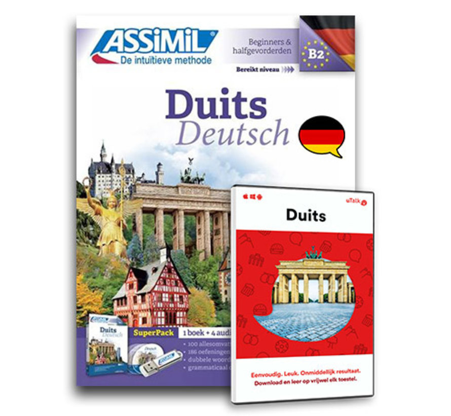 Duits leren Online + Boek Audio CD's |  Complete cursus Duits