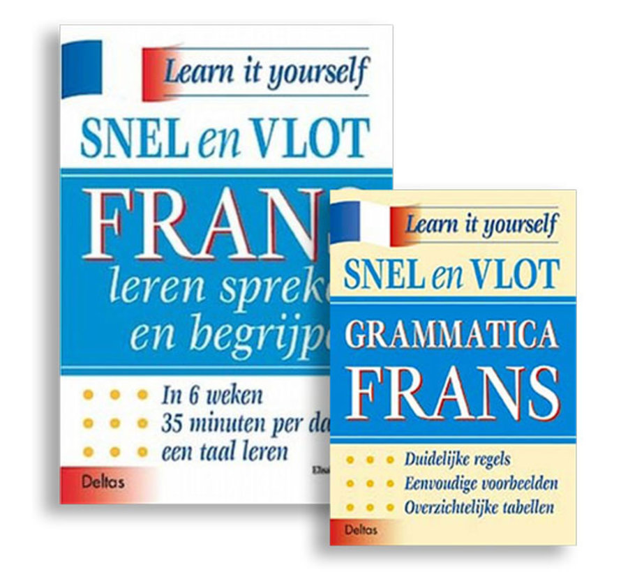 Snel en Vlot Frans leren - 2 Boeken: Lesboek Frans + Grammatica