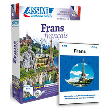 Frans leren Online + Boek + Audio CD's - Complete cursus Frans - Niveau A1 tot B2 - Conversatie,  Frans leren spreken en Grammatica
