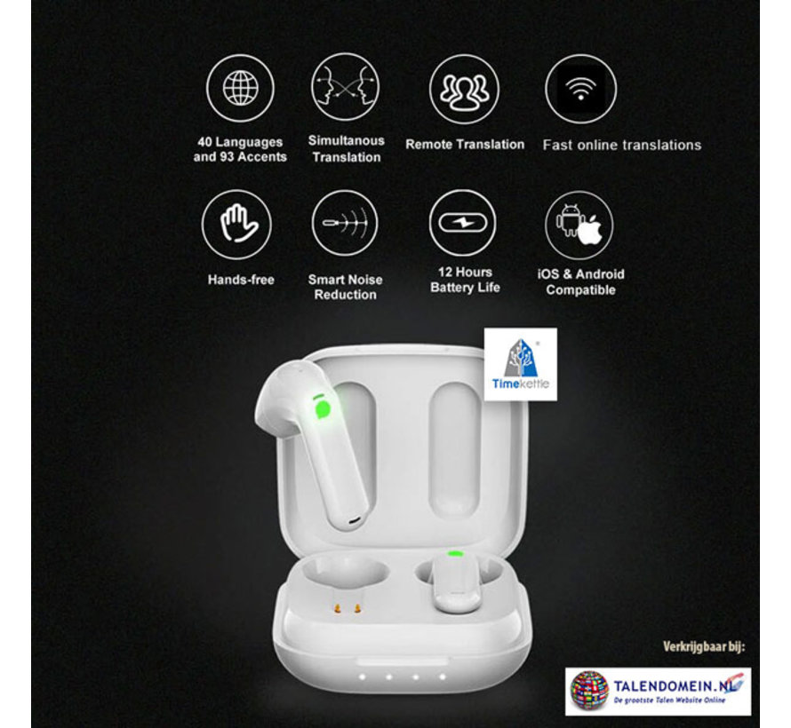 Timekettle WT2 Edge - Vertaal Oordopjes  - AI Translator  Earbuds