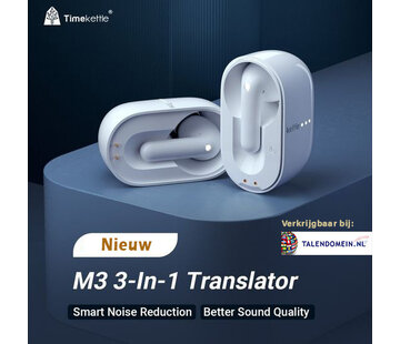 Timekettle Timekettle M3 - Multifunctionele  Wireless Vertaal Oortjes met muziek - Stem en Gesprek Vertaler in het oor - Language Translator Earbuds