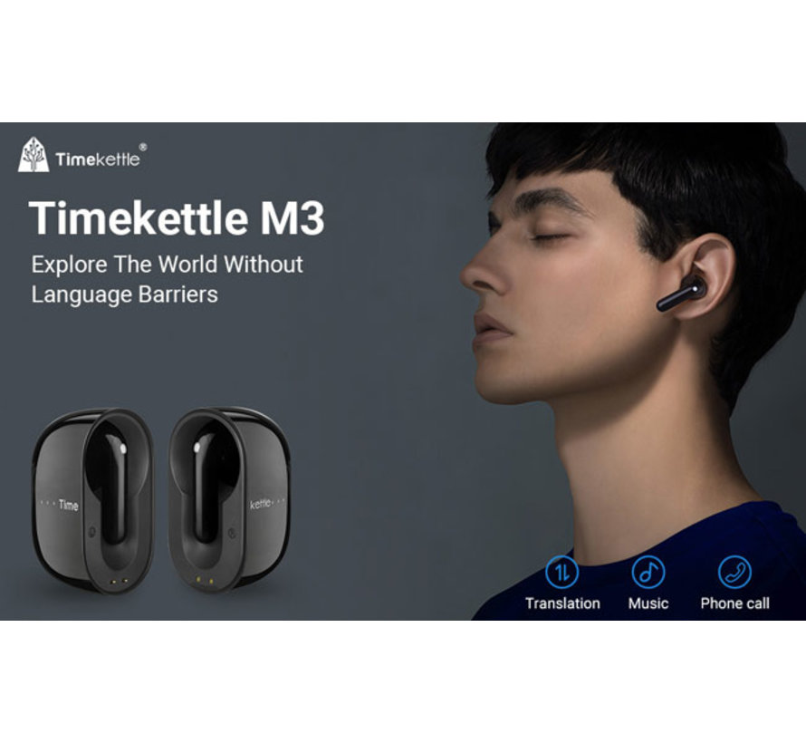 Timekettle M3 - Vertaal Oordopjes  - Vertalen - Muziek luisteren -  Alles-in-één