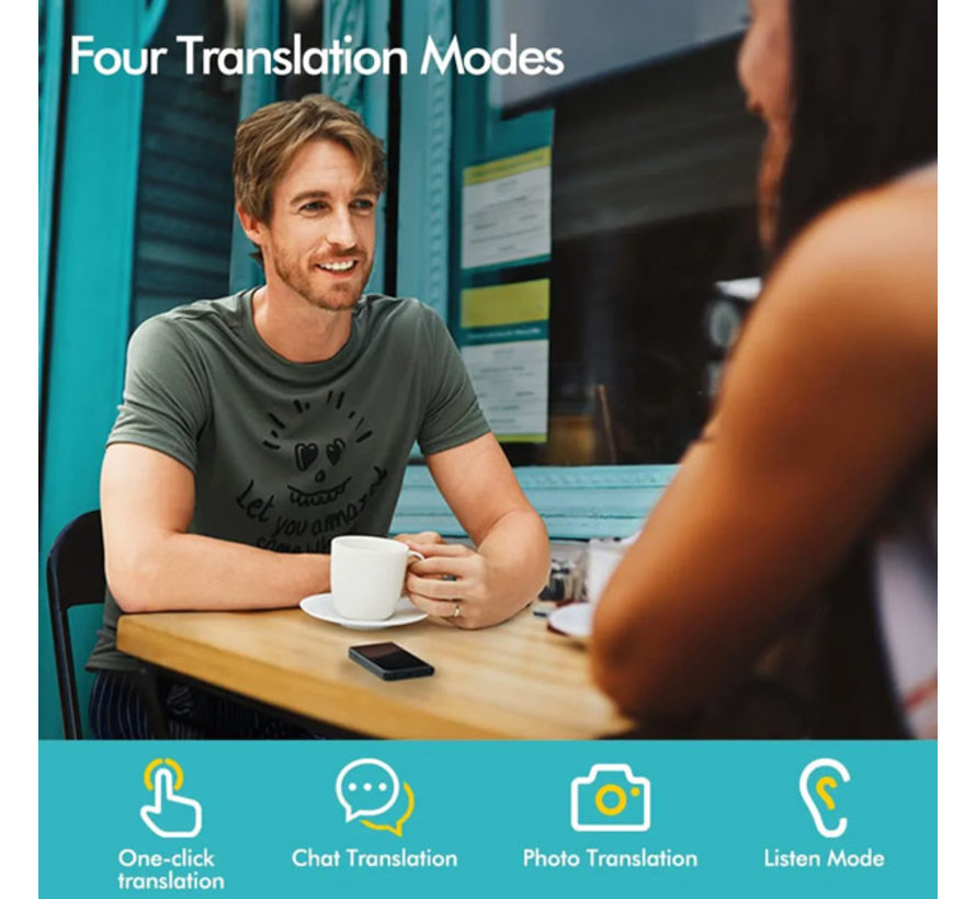 Timekettle Fluentalk T1 - Realtime AI Vertaalcomputer 95 talen