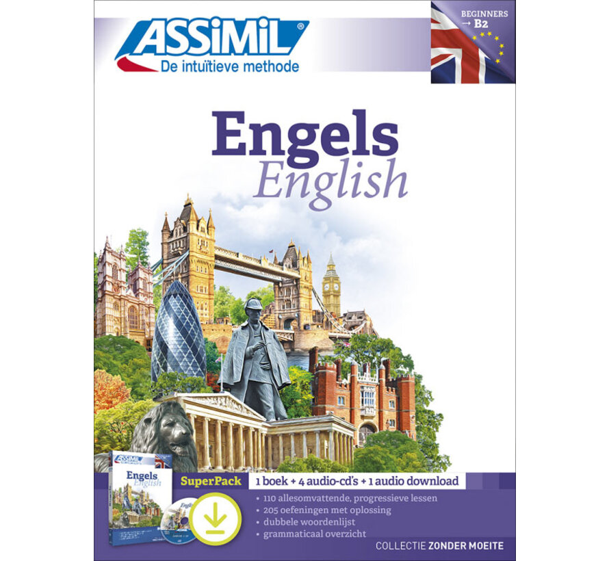 Engels leren zonder moeite - Beginners tot half gevorderden (Niveau B2)