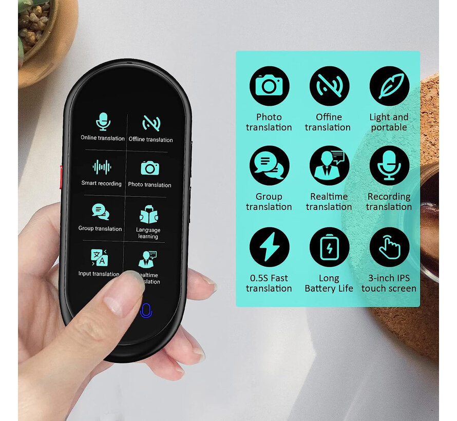 Slimme Vertaalcomputer - Zakformaat vertaler met spraak