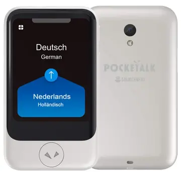 Pocketalk Translator Pocketalk Translator S2 - Mini  Vertaalcomputer - Spraak, Foto en Gesprek Vertaler + Simkaart (Nieuwe versie 2025)