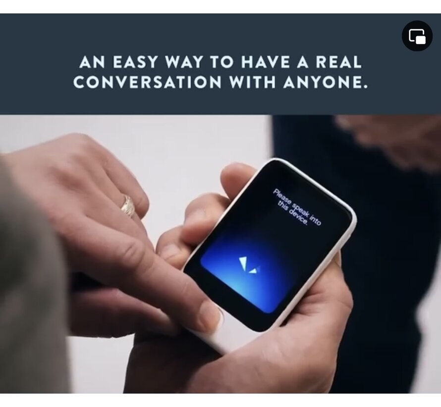 Pocketalk S2 Mini Vertaalcomputer + eSIM 5 Jaar - Realtime Vertaler 92+ Talen
