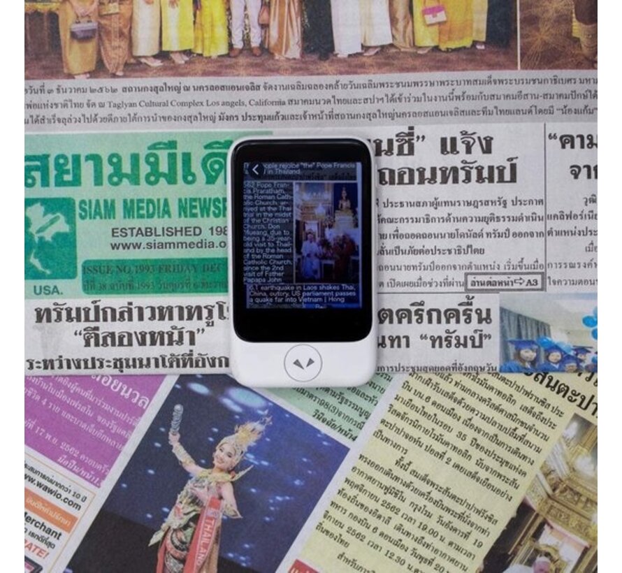 Pocketalk S2 Plus Vertaalcomputer + eSIM 5 Jaar - Realtime Vertaler 92+ Talen