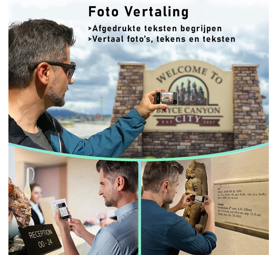 Timekettle Fluentalk T1 MINI Translator - Vertaalcomputer - Vertaalapparaat voor reizen + Simcard