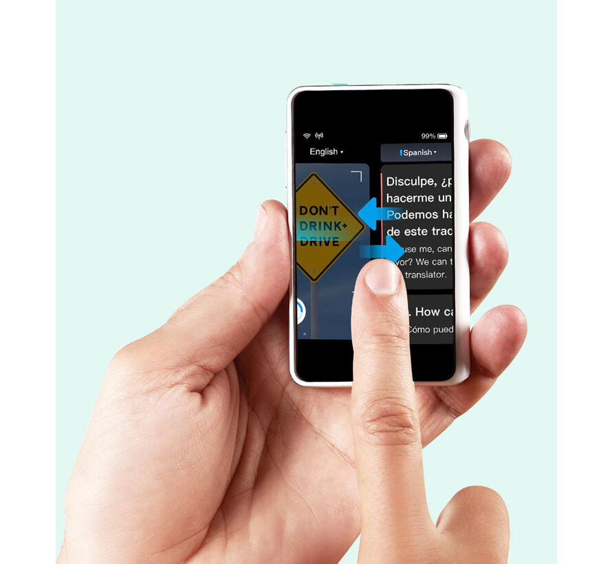 Timekettle Fluentalk T1 MINI Translator - Vertaalcomputer - Vertaalapparaat voor reizen + Simcard