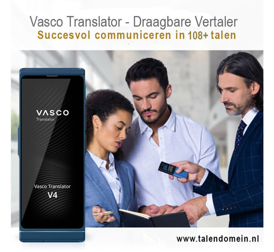 Vasco Translator V4 - Draagbare Vertaler +Gratis Internet