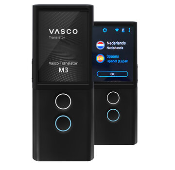 Vasco Translators Vasco M3 Translator - Pocket Vertaalcomputer - Draagbare Vertaler +Simkaart +Gratis Internet