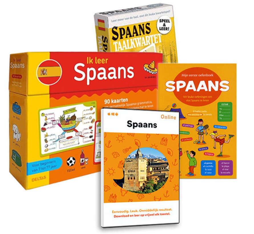 Spaans voor kinderen - Spaans leren, Spelen en Oefenen - PAKKET  2