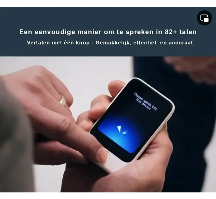 Pocketalk S2 Plus Vertaalcomputer + eSIM 5 Jaar - Realtime Vertaler 92+ Talen