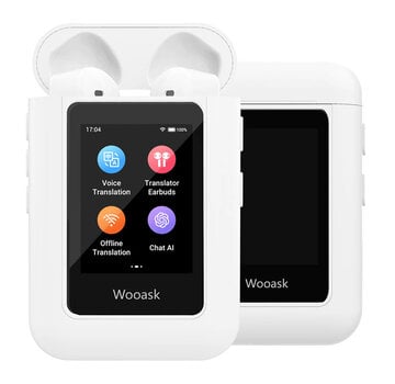 Wooask Wooask Translator A8 -  Vertaalcomputer 147 talen - Handvertaler + AI Vertaal Oordopjes + Chat GPT