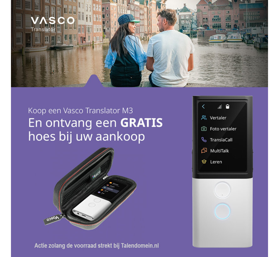Vasco M3 Vertaalcomputer - Draagbare Vertaler + Gratis Internet